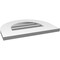 Ekena Millwork Round Top Surface Mount PVC Gable Vent: Functional, w/ 3-1/2"W x 1"P Standard Frame, 18"W x 14"H GVPRT18X1401SF - alternate 4